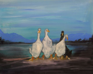 3 ducks-practice (after unknown artist)
